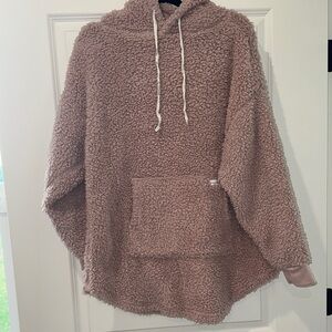 Hurley Pink Cozy Sherpa Sweater Relaxed Fit